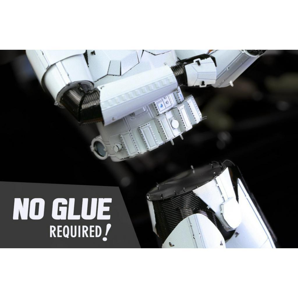 鋼鐵火星人益智玩具★ 星際大戰 - 帝國風暴兵 ★拼酷★MU藝模★3D立體金屬拼圖★DIY金屬模型-細節圖4