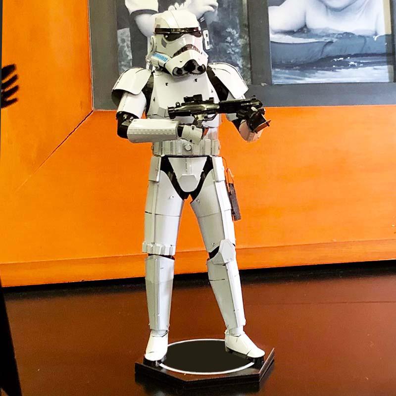 鋼鐵火星人益智玩具★ 星際大戰 - 帝國風暴兵 ★拼酷★MU藝模★3D立體金屬拼圖★DIY金屬模型-細節圖6