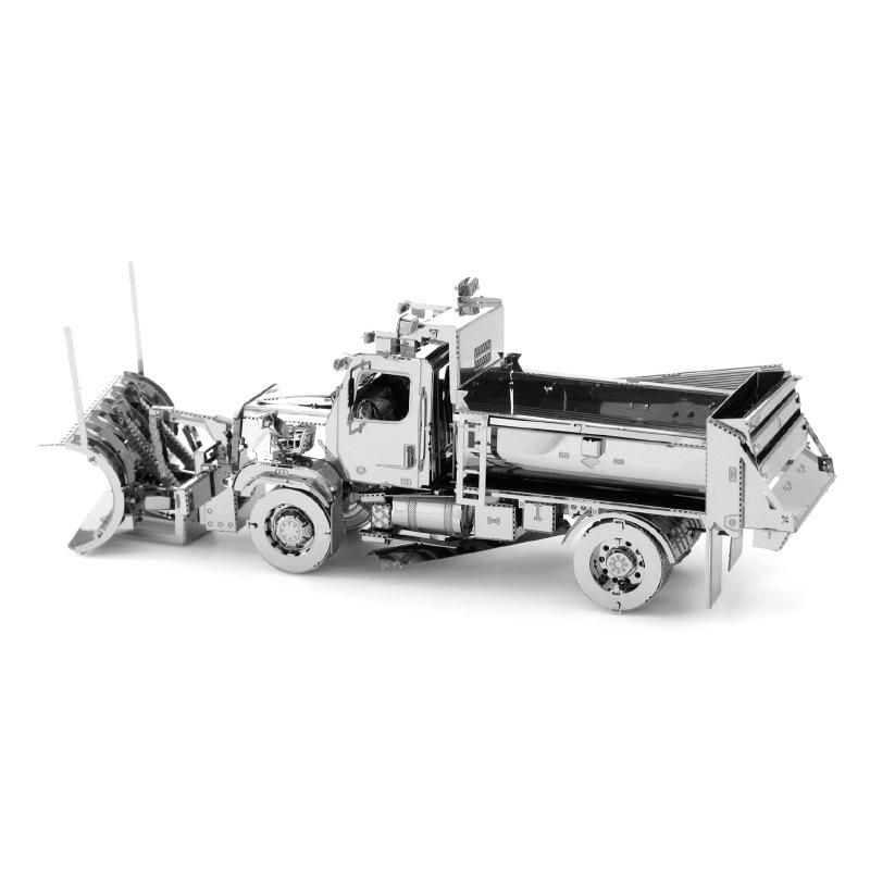 鋼鐵火星人益智玩具★ 福萊納鏟雪車 ★拼酷★MU藝模★3D立體金屬拼圖★DIY金屬模型-細節圖3