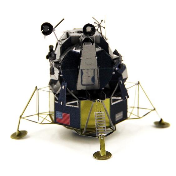 鋼鐵火星人益智玩具★ 阿波羅登月艇 ★拼酷★MU藝模★3D立體金屬拼圖★DIY金屬模型-細節圖3