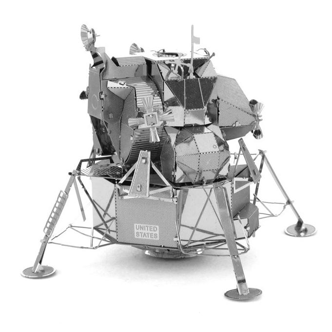 鋼鐵火星人益智玩具★ 阿波羅登月艇 ★拼酷★MU藝模★3D立體金屬拼圖★DIY金屬模型-細節圖4