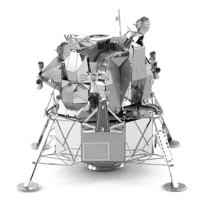 鋼鐵火星人益智玩具★ 阿波羅登月艇 ★拼酷★MU藝模★3D立體金屬拼圖★DIY金屬模型-細節圖6