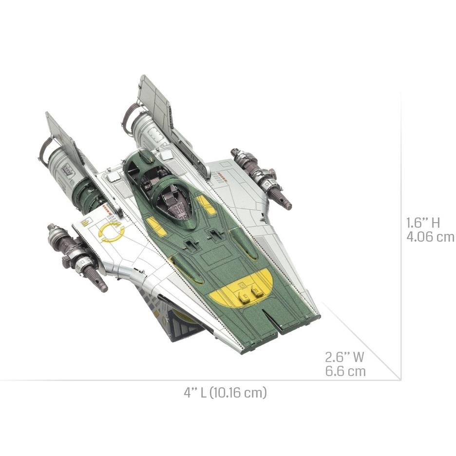 鋼鐵火星人益智玩具★ 星際大戰-A戰機 ★拼酷★MU藝模★3D立體金屬拼圖★DIY金屬模型-細節圖4