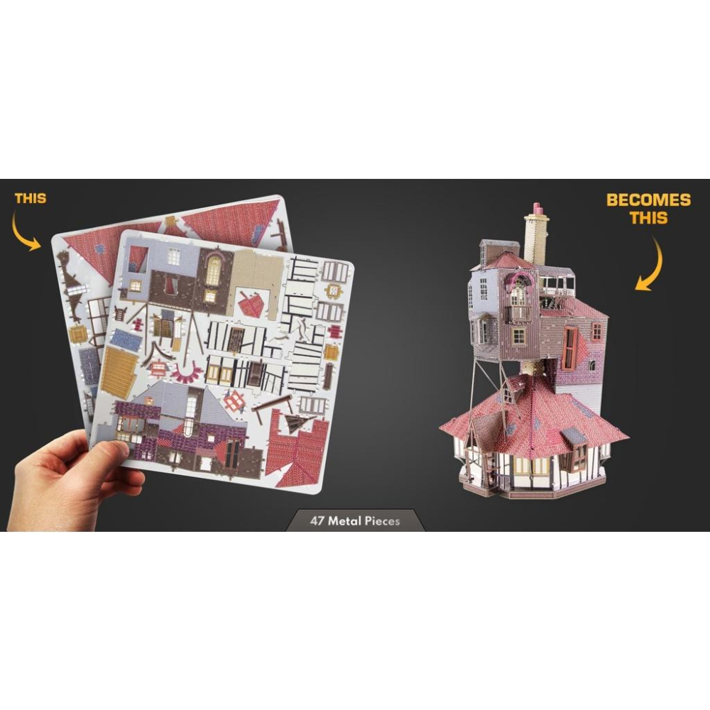 鋼鐵火星人益智玩具★ 哈利波特－－－衛斯理房子 ★拼酷★MU藝模★3D立體金屬拼圖★DIY金屬模型-細節圖3