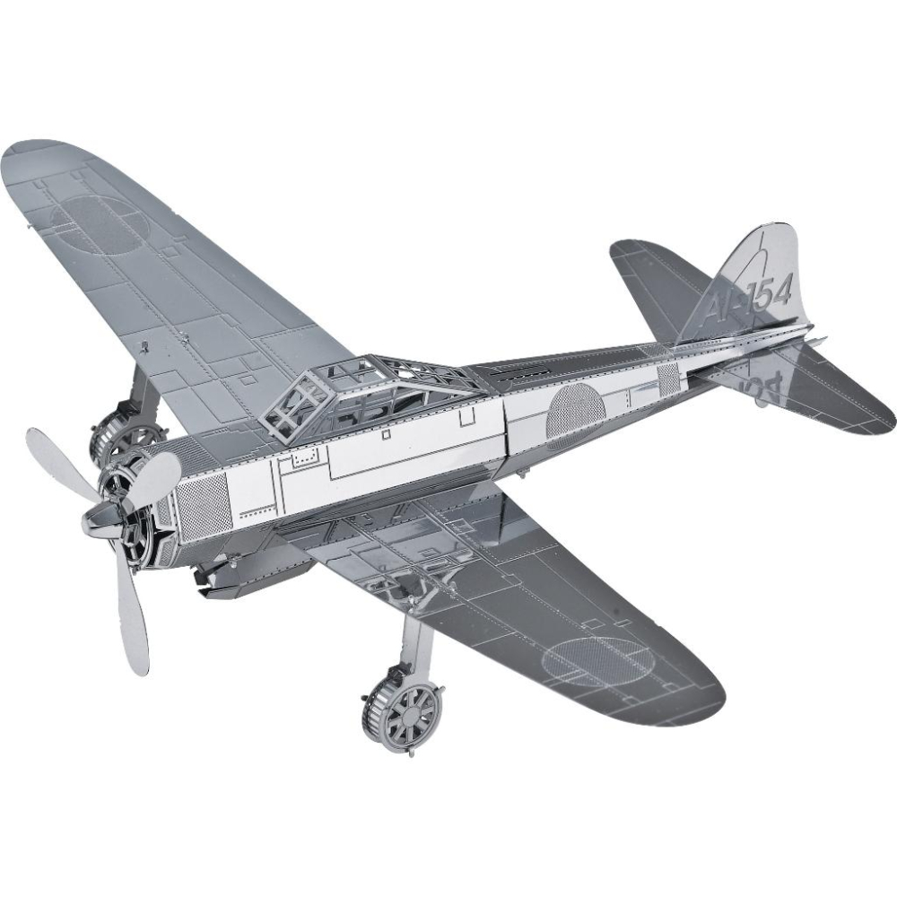 鋼鐵火星人益智玩具★ 零式戰機 ★拼酷★MU藝模★3D立體金屬拼圖★DIY金屬模型-細節圖3