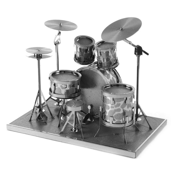 鋼鐵火星人益智玩具★ 爵士鼓★拼酷★MU藝模★3D立體金屬拼圖★DIY金屬模型★蝕刻片-細節圖6