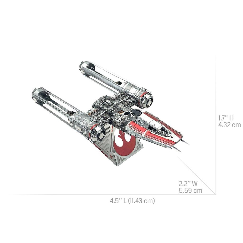 鋼鐵火星人益智玩具★ 星際大戰-Y戰機 ★拼酷★MU藝模★3D立體金屬拼圖★DIY金屬模型-細節圖5