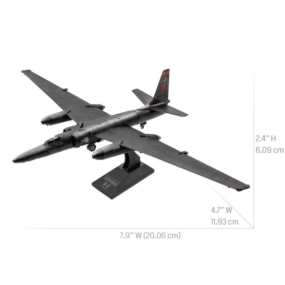 鋼鐵火星人益智玩具★  U-2龍女偵察機 ★拼酷★MU藝模★3D立體金屬拼圖★DIY金屬模型-細節圖4