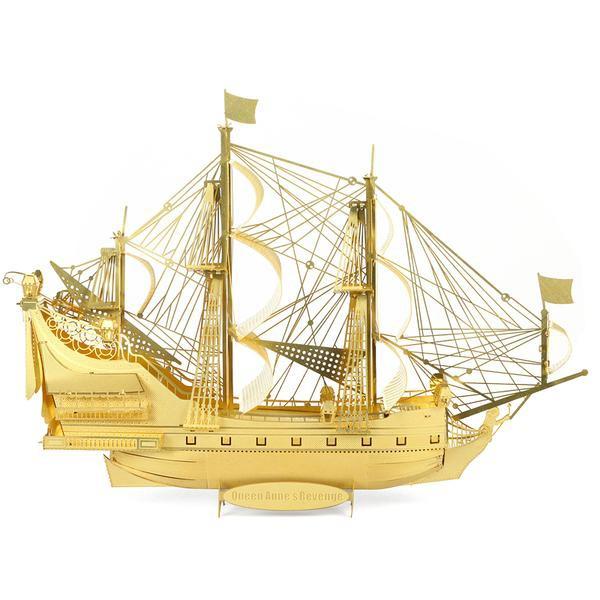 ★鋼鐵火星人益智玩具★安妮女王復仇號 ★拼酷★MU藝模★3D立體金屬拼圖★DIY金屬模型★蝕刻片-細節圖8