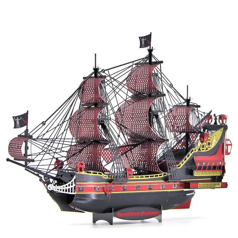 ★鋼鐵火星人益智玩具★安妮女王復仇號 ★拼酷★MU藝模★3D立體金屬拼圖★DIY金屬模型★蝕刻片-細節圖9