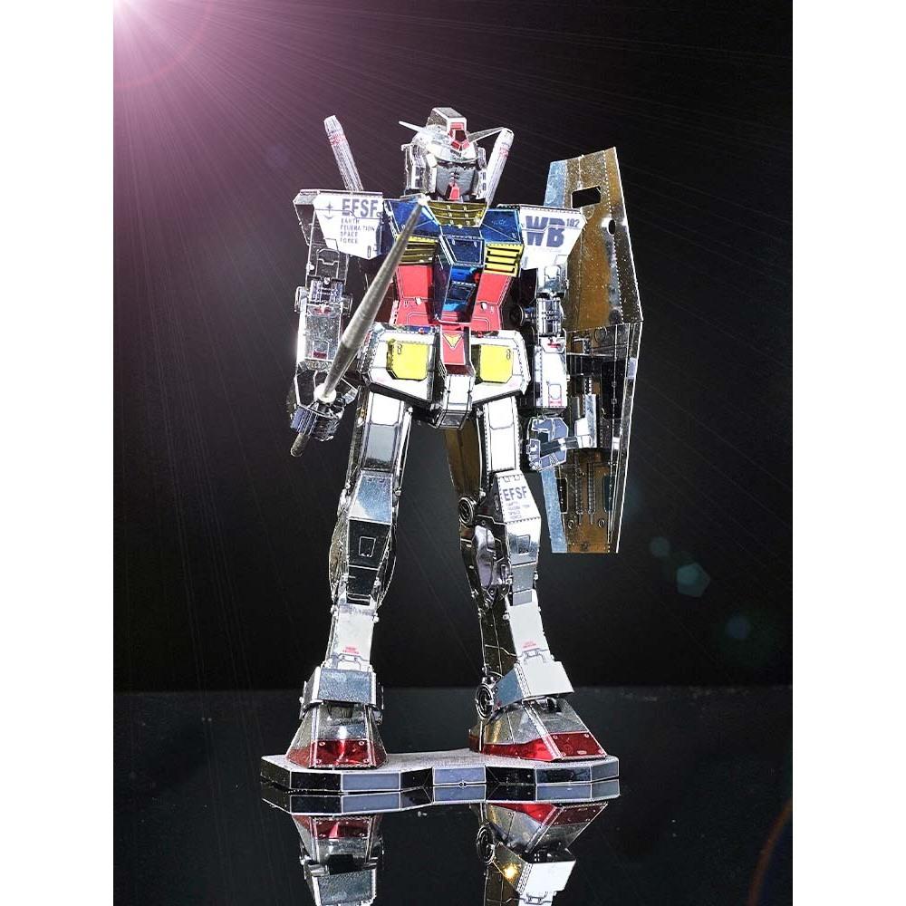 鋼鐵火星人益智玩具★RX-78-2鋼彈 & 台場鋼彈 ★拼酷★MU藝模★3D立體金屬拼圖★DIY金屬模型★蝕刻片-細節圖2