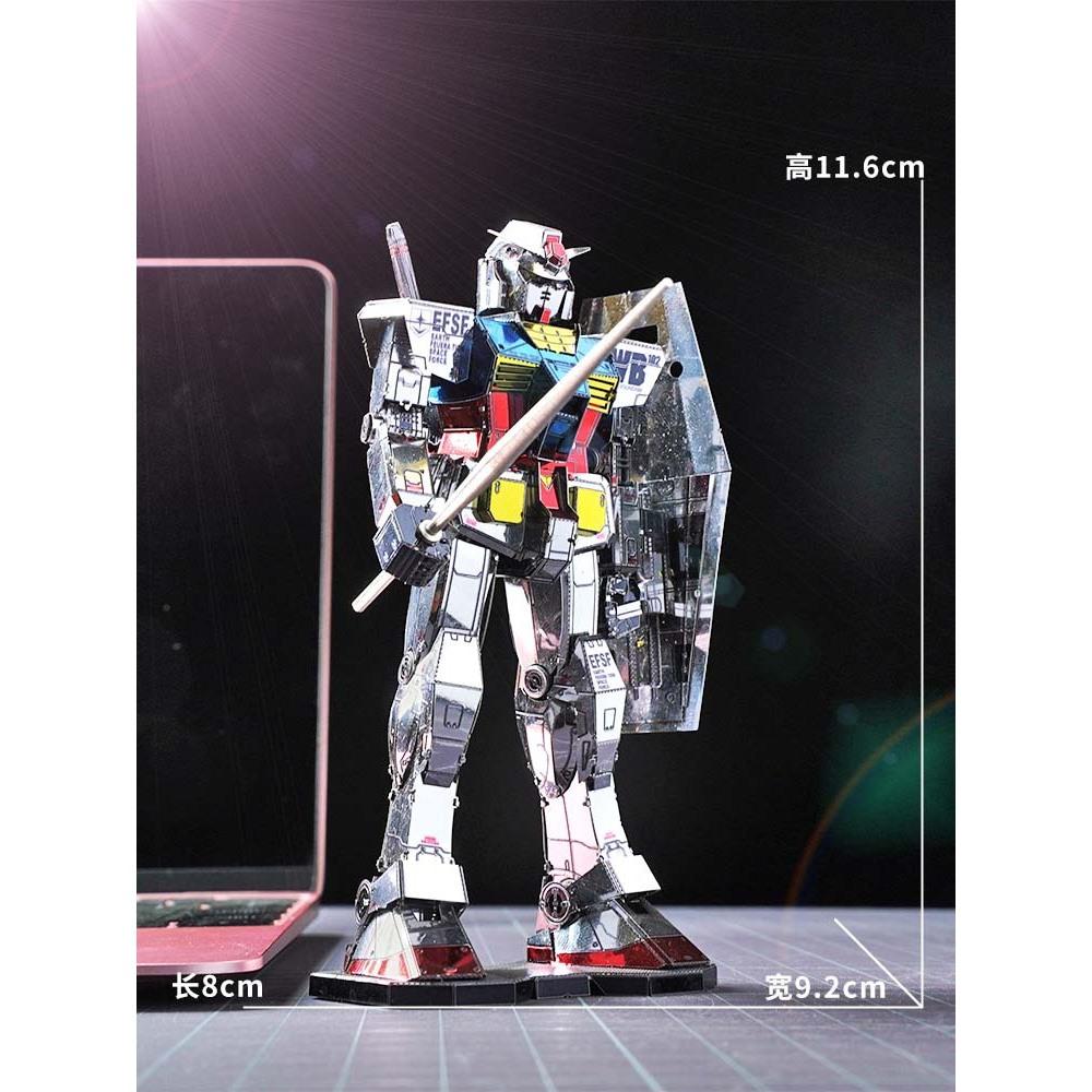 鋼鐵火星人益智玩具★RX-78-2鋼彈 & 台場鋼彈 ★拼酷★MU藝模★3D立體金屬拼圖★DIY金屬模型★蝕刻片-細節圖4