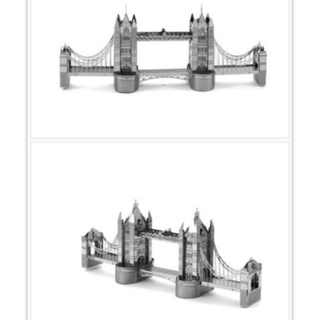 鋼鐵火星人益智玩具★ 倫敦塔橋 ★拼酷★MU藝模★3D立體金屬拼圖★DIY金屬模型-細節圖4