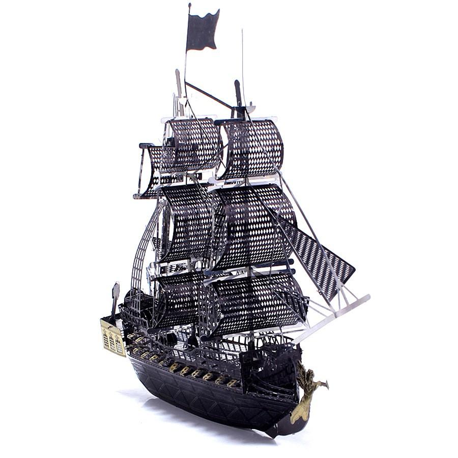 ★鋼鐵火星人益智玩具★黑珍珠海盜船 ★拼酷★MU藝模★3D立體金屬拼圖★DIY金屬模型-細節圖3