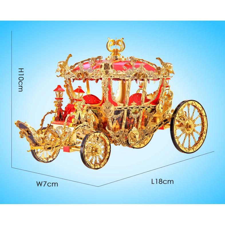 鋼鐵火星人益智玩具★ 公主馬車 ★拼酷★MU藝模★3D立體金屬拼圖★DIY金屬模型★蝕刻片-細節圖8