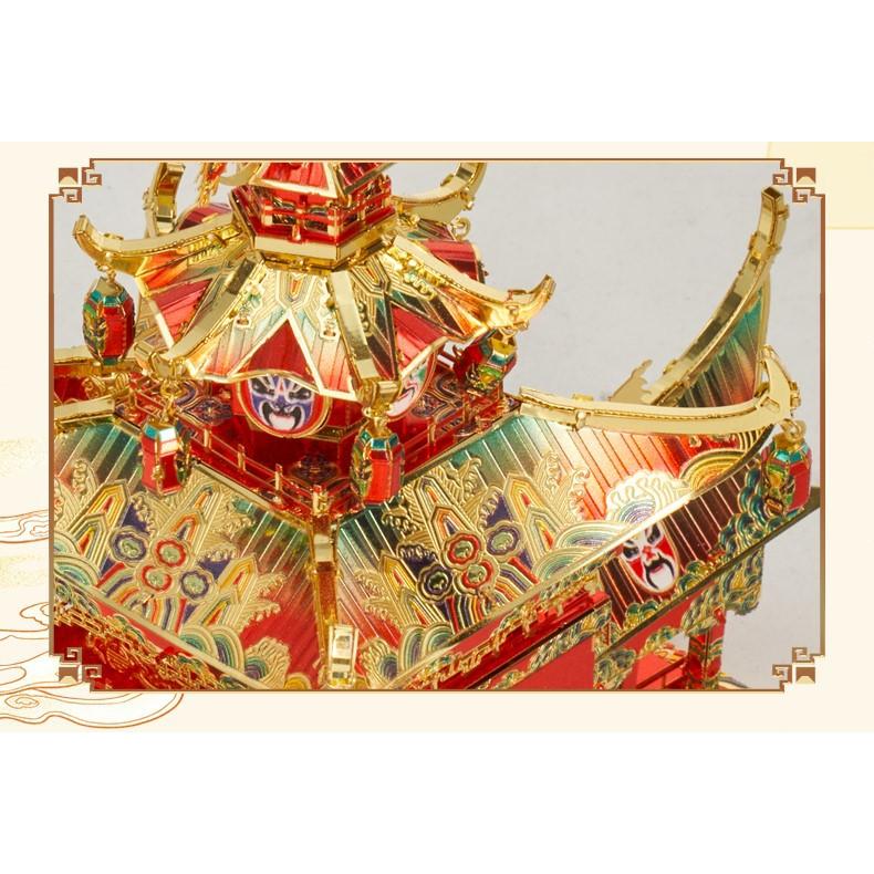 鋼鐵火星人★ 大唐盛世系列- 戲台 ★拼酷★MU藝模★3D立體金屬拼圖★DIY金屬模型★蝕刻片-細節圖6