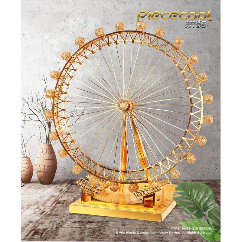 鋼鐵火星人益智玩具★ 倫敦眼摩天輪★拼酷- 幸福摩天輪 ★MU藝模★3D立體金屬拼圖★DIY金屬模型★蝕刻片-細節圖7