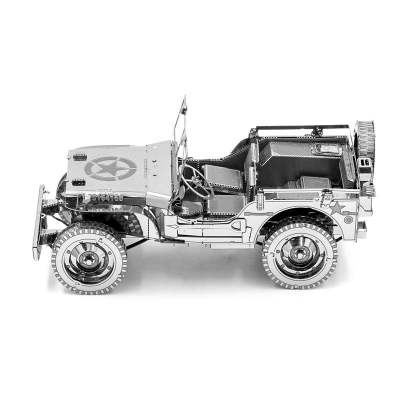 ★鋼鐵火星人益智玩具★威利吉普車 ★拼酷★MU藝模★3D立體金屬拼圖★DIY金屬模型★蝕刻片-細節圖4