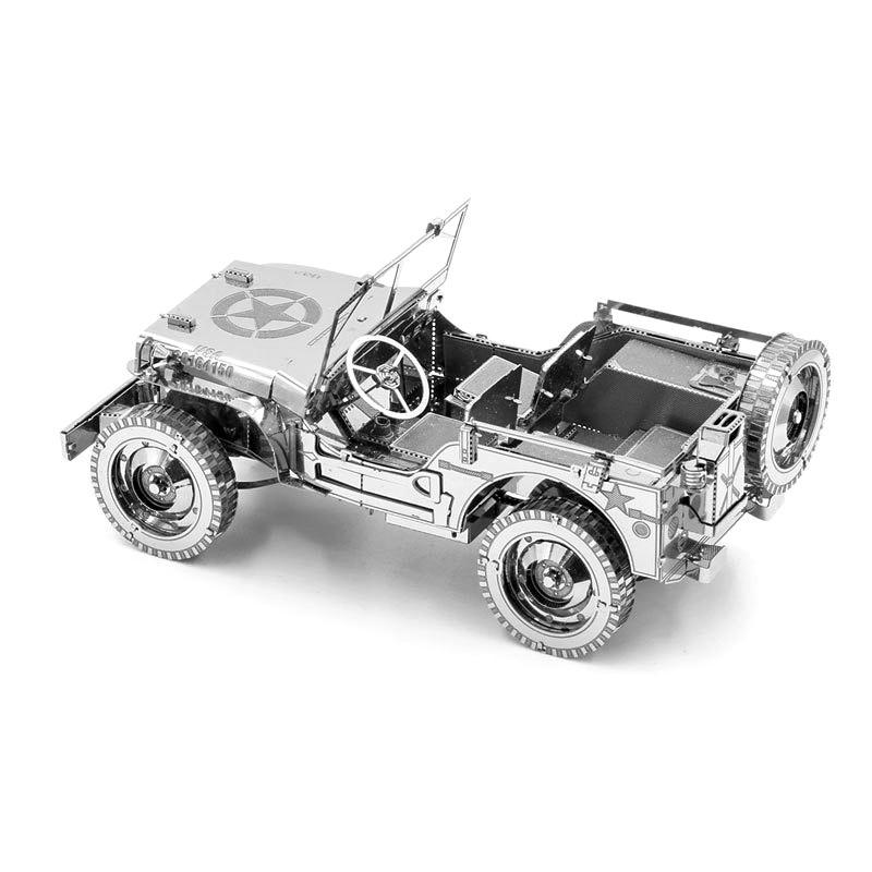 ★鋼鐵火星人益智玩具★威利吉普車 ★拼酷★MU藝模★3D立體金屬拼圖★DIY金屬模型★蝕刻片-細節圖5