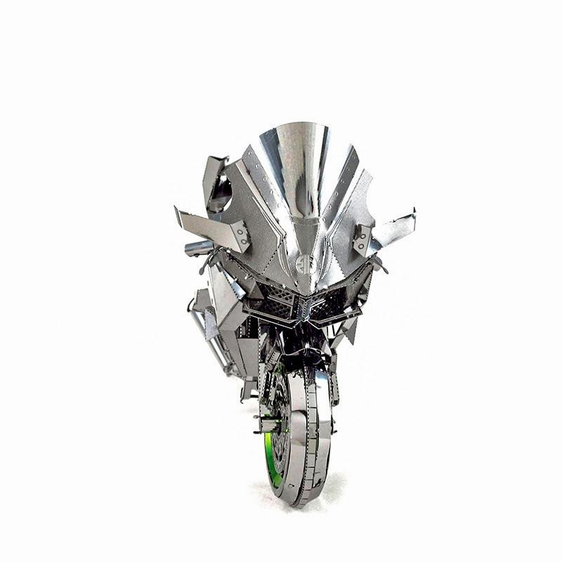 鋼鐵火星人益智玩具★ 川崎忍者H2R摩托車  ★拼酷★MU藝模★3D立體金屬拼圖★DIY金屬模型★蝕刻片-細節圖7