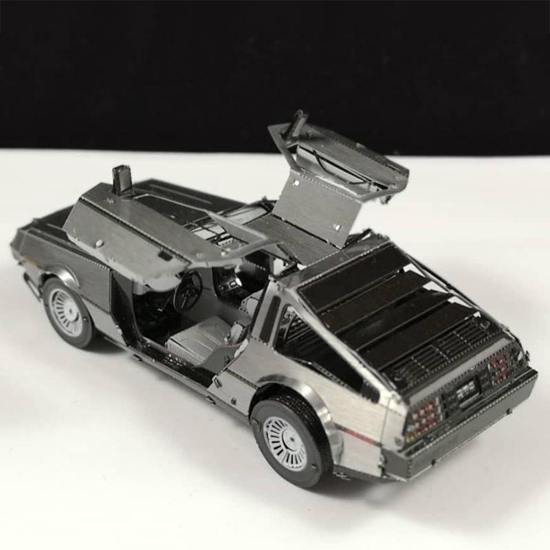 ★鋼鐵火星人益智玩具★ 回到未來時光車 ★拼酷★MU藝模★3D立體金屬拼圖★DIY金屬模型-細節圖6