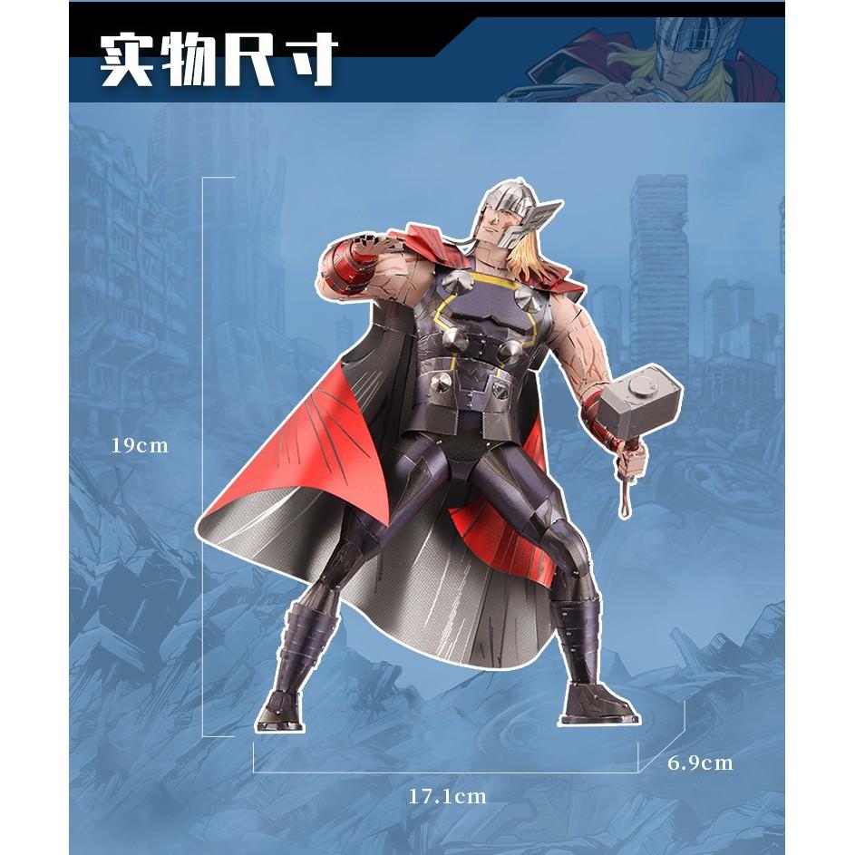 鋼鐵火星人★拼酷漫威系列-雷神索爾★拼酷★MU藝模★3D立體金屬拼圖★DIY金屬模型★蝕刻片-細節圖5