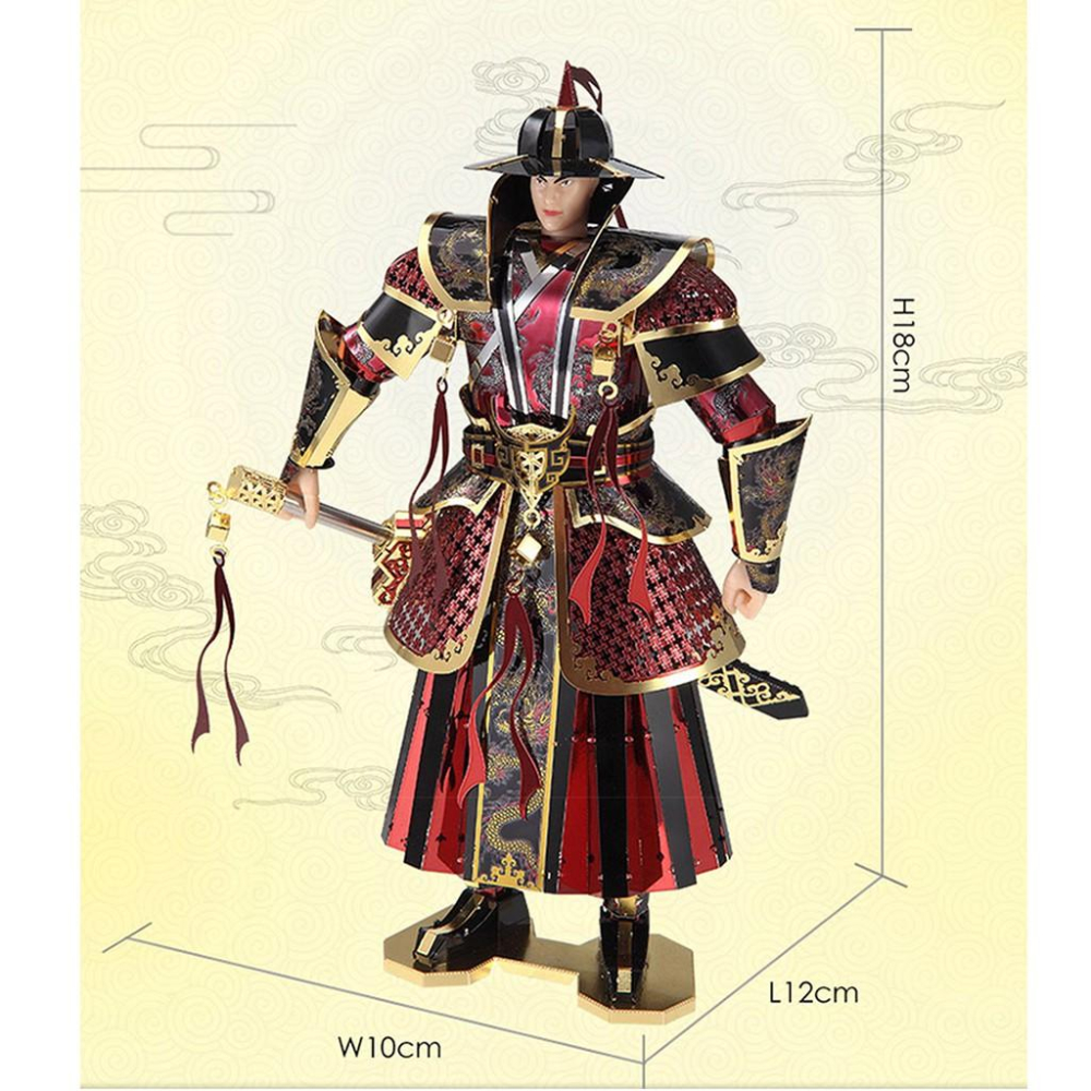 鋼鐵火星人益智玩具★ 大明錦衣衛(彩色版)★拼酷★MU藝模★3D立體金屬拼圖★DIY金屬模型★蝕刻片-細節圖4