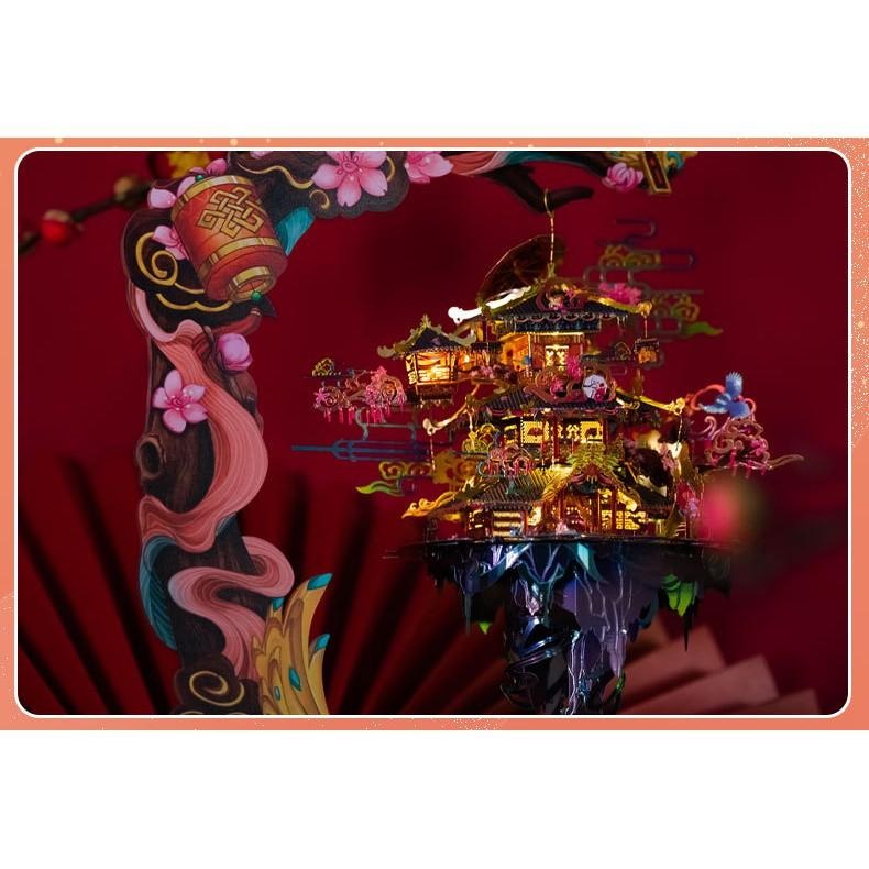 鋼鐵火星人益智玩具★ 姻緣閣 ★拼酷★MU藝模★3D立體金屬拼圖★DIY金屬模型★蝕刻片-細節圖3