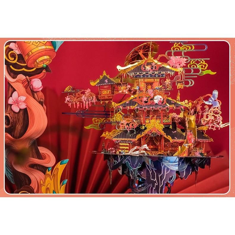 鋼鐵火星人益智玩具★ 姻緣閣 ★拼酷★MU藝模★3D立體金屬拼圖★DIY金屬模型★蝕刻片-細節圖4