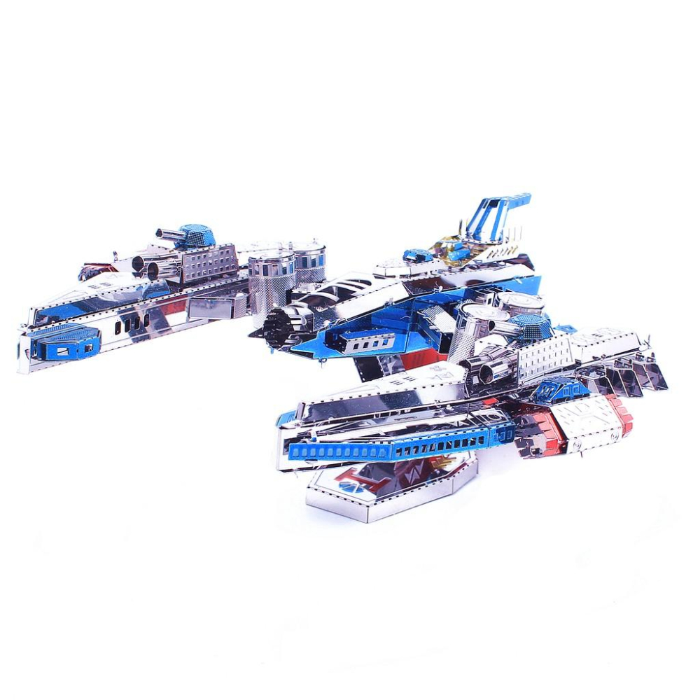 ★鋼鐵火星人益智玩具★彩色天蠍星艦 ★拼酷★MU藝模★3D立體金屬拼圖★DIY金屬模型★蝕刻片-細節圖8