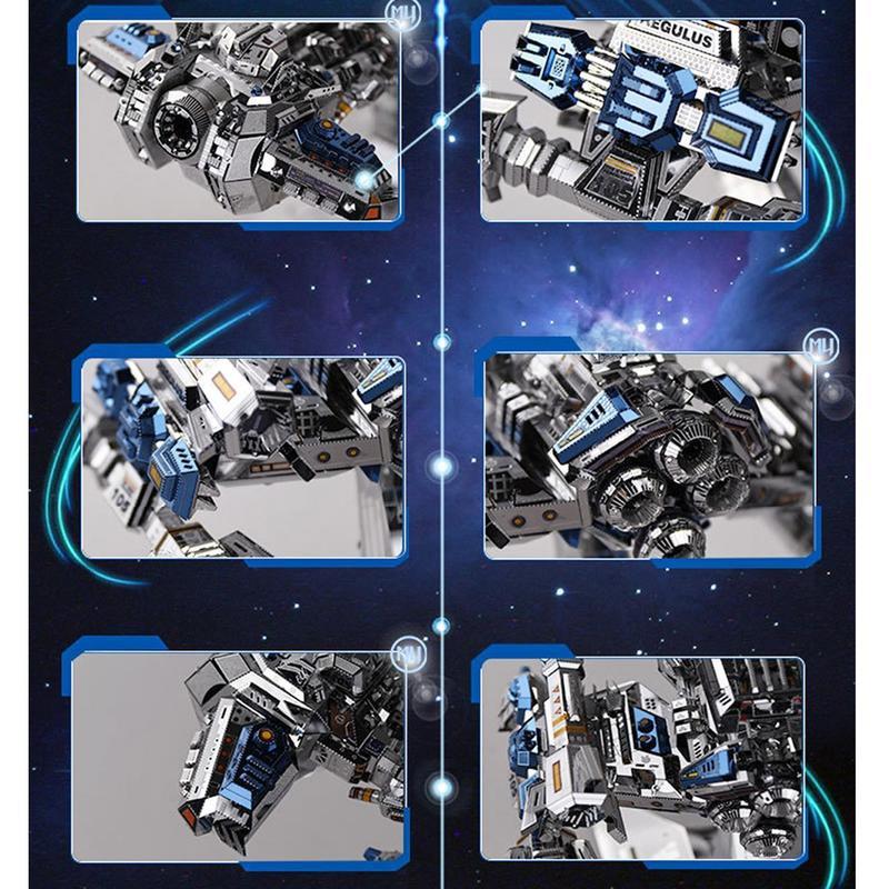 ★鋼鐵火星人★ 星海爭霸-人族戰艦大和號 ★3D立體金屬拼圖★DIY金屬模型★蝕刻片★藝模-細節圖4