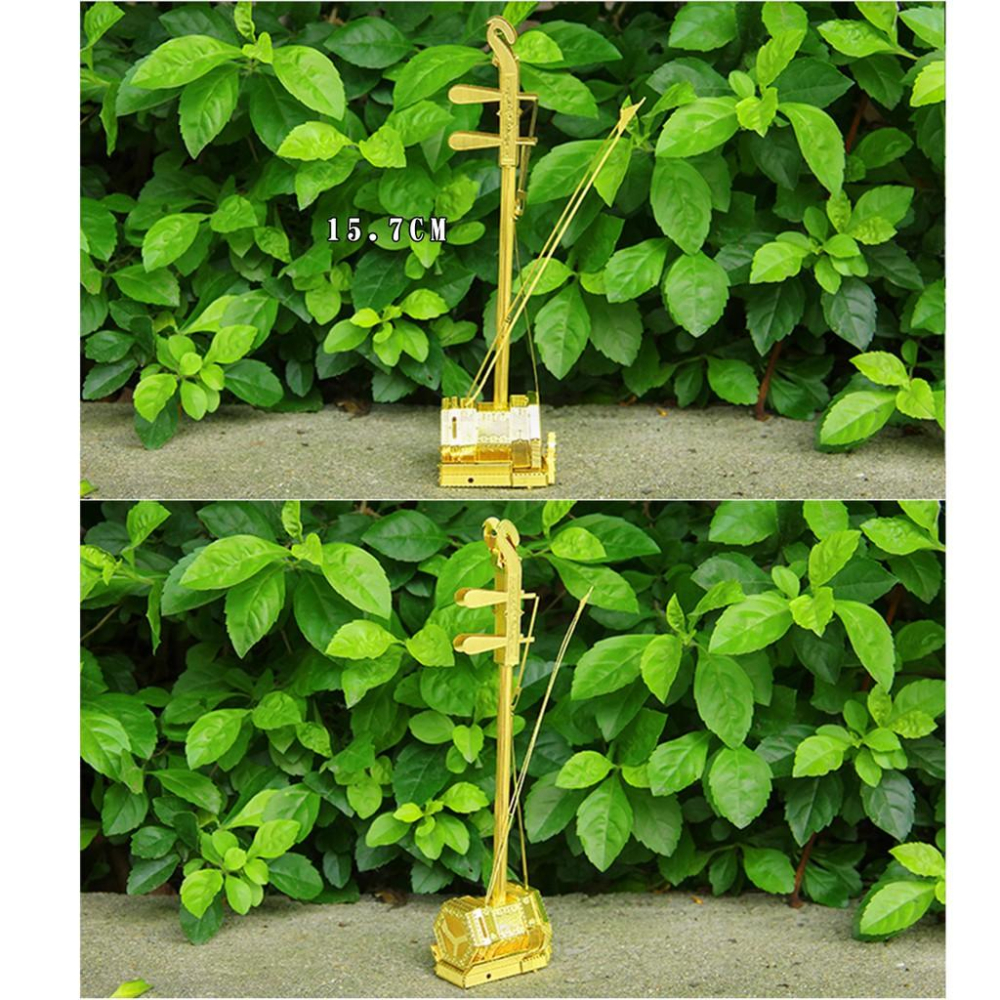 鋼鐵火星人益智玩具★ 二胡(大碼)★拼酷★MU藝模★3D立體金屬拼圖★DIY金屬模型★蝕刻片-細節圖4