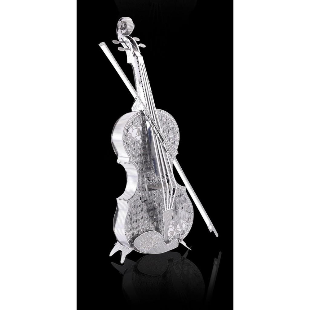 鋼鐵火星人益智玩具★小提琴(大碼) ★拼酷★MU藝模★3D立體金屬拼圖★DIY金屬模型★蝕刻片-細節圖3