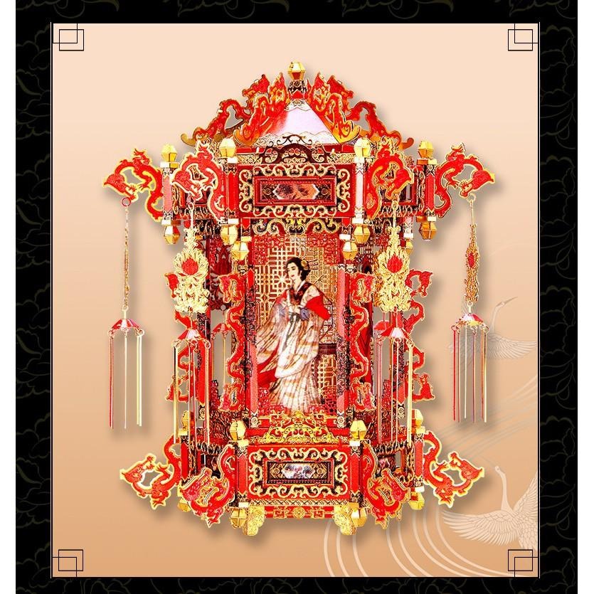 鋼鐵火星人益智玩具★十里紅妝系列- 宮燈 ★拼酷★MU藝模★3D立體金屬拼圖★DIY金屬模型★蝕刻片-細節圖2