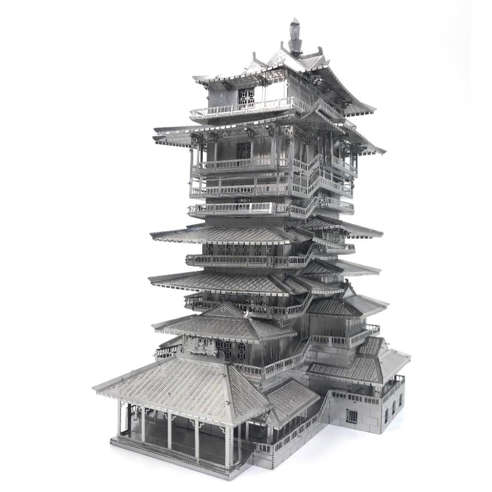 鋼鐵火星人★ 越王樓 ★拼酷★3D立體金屬拼圖★DIY金屬模型★蝕刻片★-細節圖7