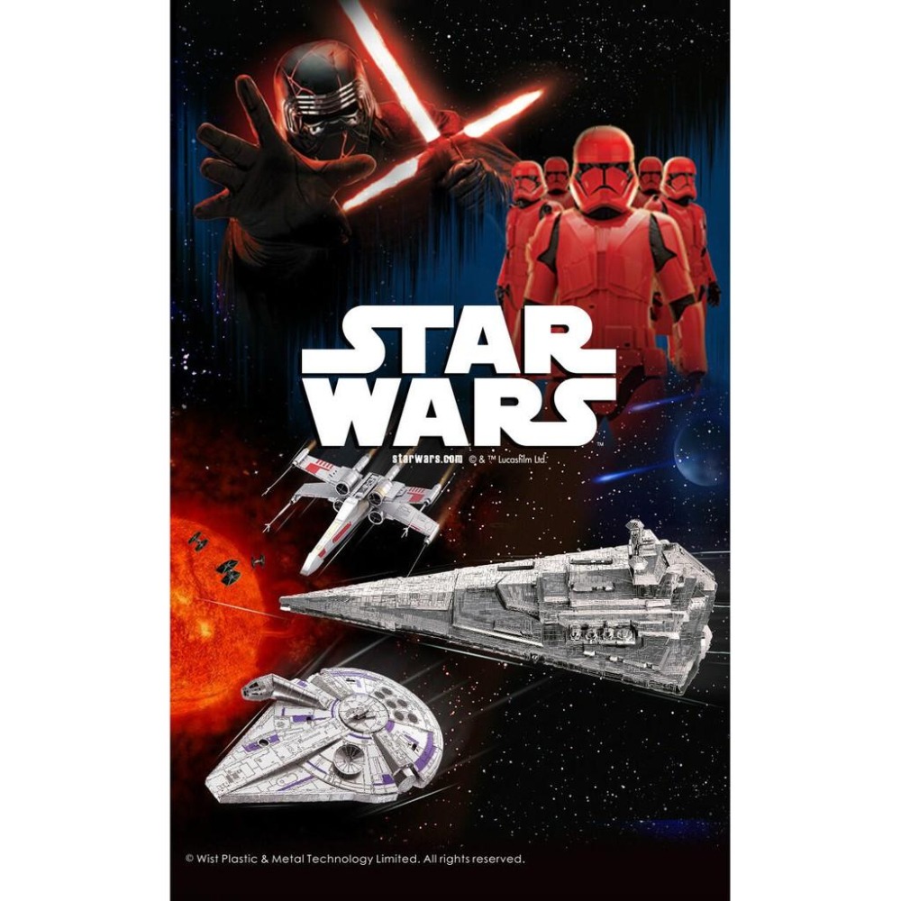 鋼鐵火星人益智玩具★ 星際大戰 (拼酷彩色系列) 買一送一★拼酷★MU藝模★3D立體金屬拼圖★DIY金屬模型★-細節圖2