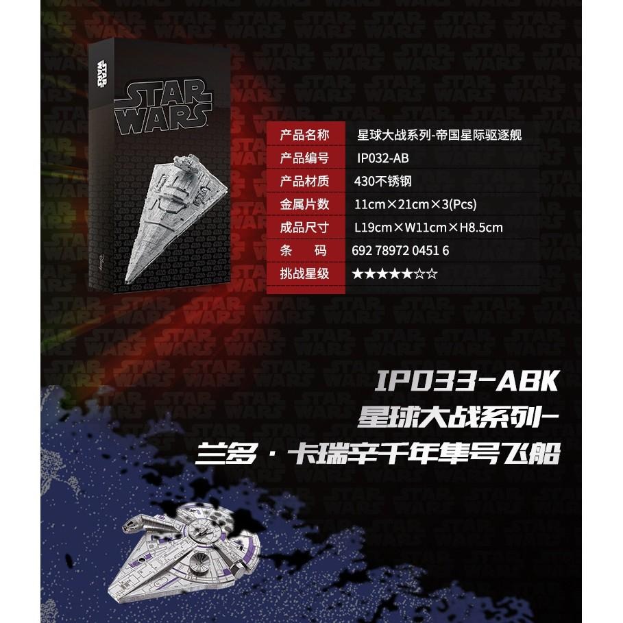 鋼鐵火星人益智玩具★ 星際大戰 (拼酷彩色系列) 買一送一★拼酷★MU藝模★3D立體金屬拼圖★DIY金屬模型★-細節圖5