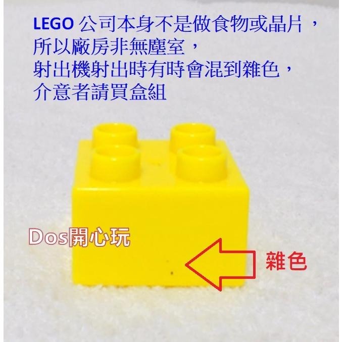 【Duplo 得寶】2X2 半圓形 高磚 眼睛 閉眼 黃色 雙面 圖案 印刷 標誌 磚 2X2X2，LEGO 大顆粒-細節圖4