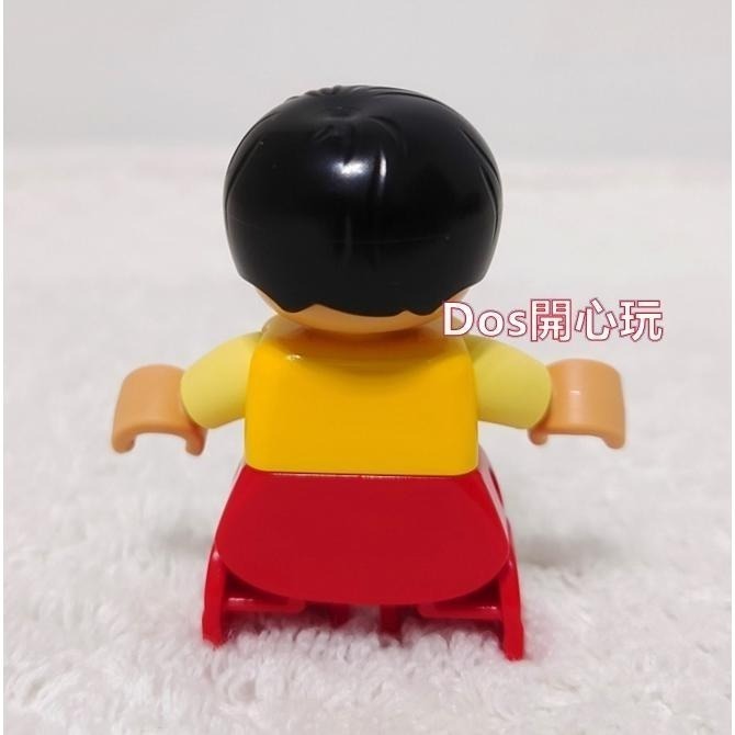 【Duplo 得寶】人偶 黑色頭髮亞洲民俗風衣 小男孩 小孩 小朋友 兒童 10411，LEGO 大顆粒#Dos開心玩-細節圖3