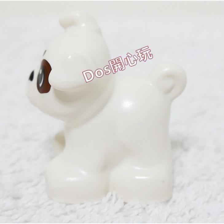 【Duplo 得寶】動物 狗 小狗 鬥牛犬 頭部有棕色斑點，LEGO 大顆粒 #Dos開心玩-細節圖2