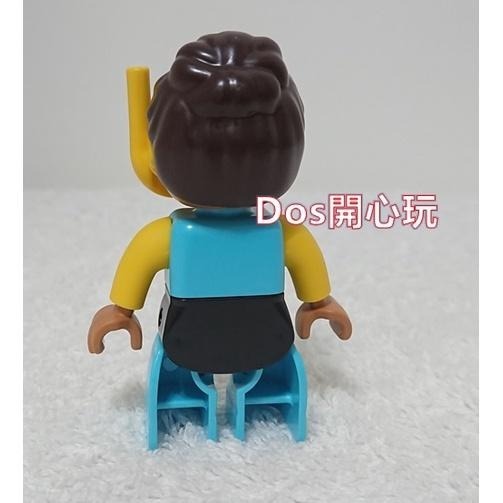 【Duplo 得寶】人偶 蛙鏡潛水員 女生，LEGO 大顆粒#Dos開心玩-細節圖2