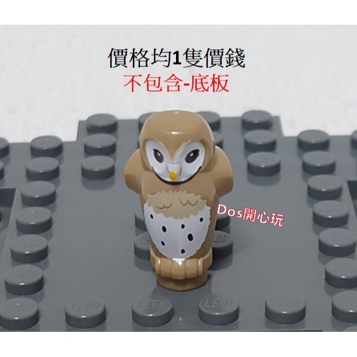 【LEGO 樂高】動物 貓頭鷹 ( 深砂色=深米色 )，哈利波特 妙麗 系列，30392 76422 76405-細節圖5