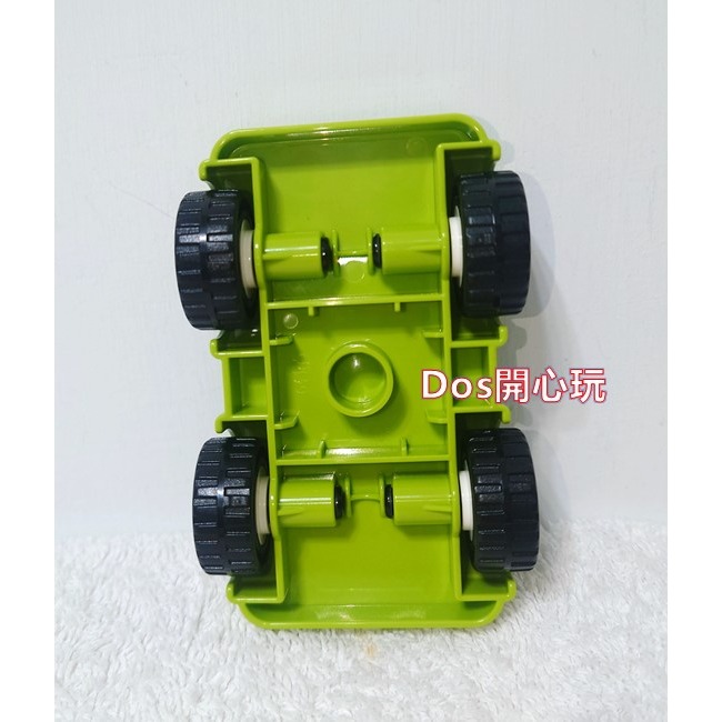 【Duplo 得寶】2X6 萊姆綠色汽車底座 (白色輪框版)，10474 汽車 配件，LEGO 大顆粒-細節圖2