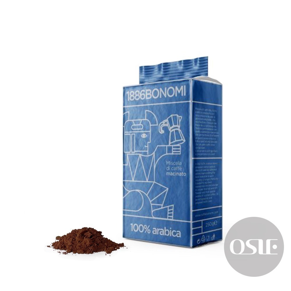 【義大利百年品牌BONOMI】研磨咖啡粉 (250g/包)-細節圖4