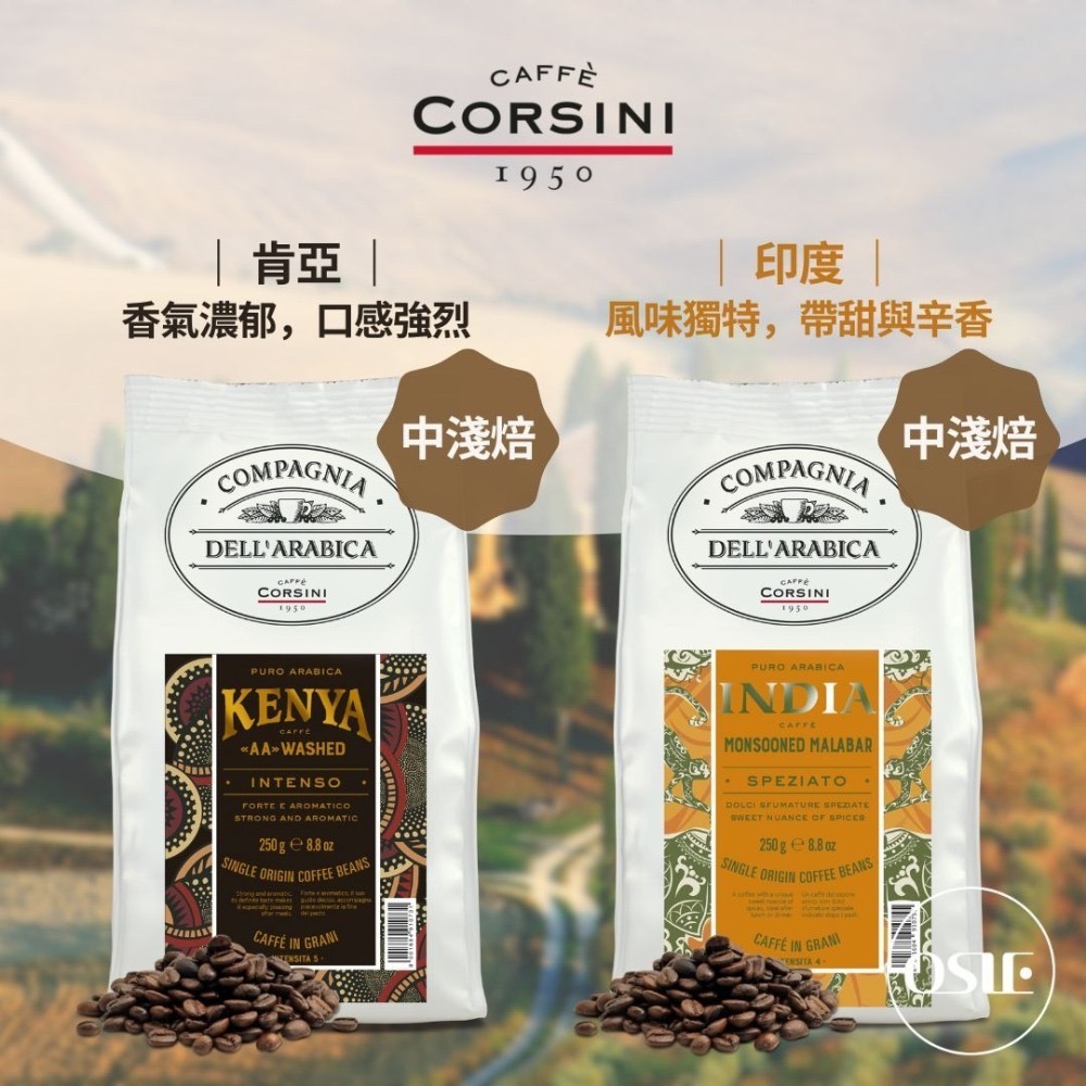 【義大利CORSINI】 單品咖啡豆 (250g/包)-細節圖5