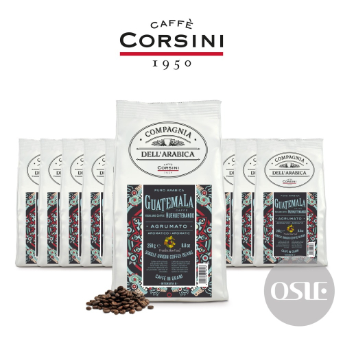 【義大利CORSINI】 單品咖啡豆 瓜地馬拉咖啡豆 (3kg/12包/箱)