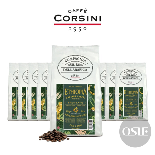 【義大利CORSINI】 單品咖啡豆 衣索比亞咖啡豆 (3kg/12包/箱)