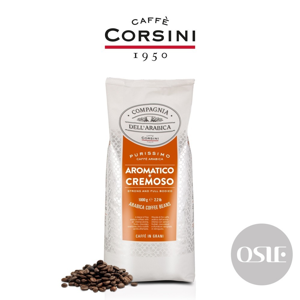 義大利CORSINI】100%阿拉比卡咖啡豆香醇濃郁風味1kg/包- OSIE 義大利咖啡- iOPEN Mall