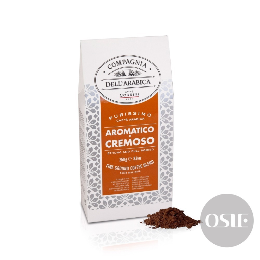 【義大利 CORSINI】100%阿拉比卡研磨咖啡粉 香醇濃郁風味 250g/包 非即溶 摩卡壺適用-規格圖8