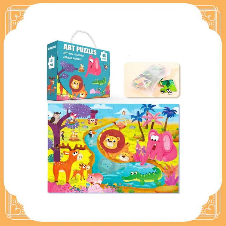 《卡通拼圖玩具》非洲動物-細節圖2